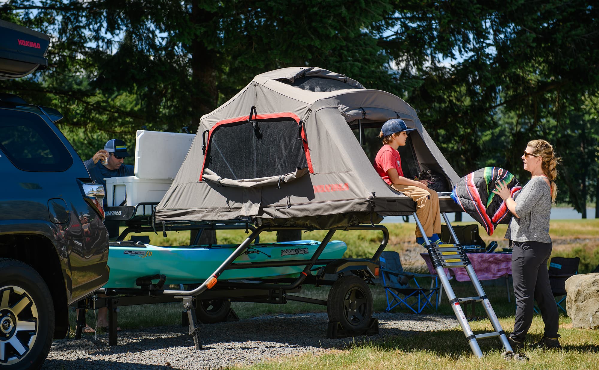 How to use the Tent Kit for the Yakima EasyRider Trailer